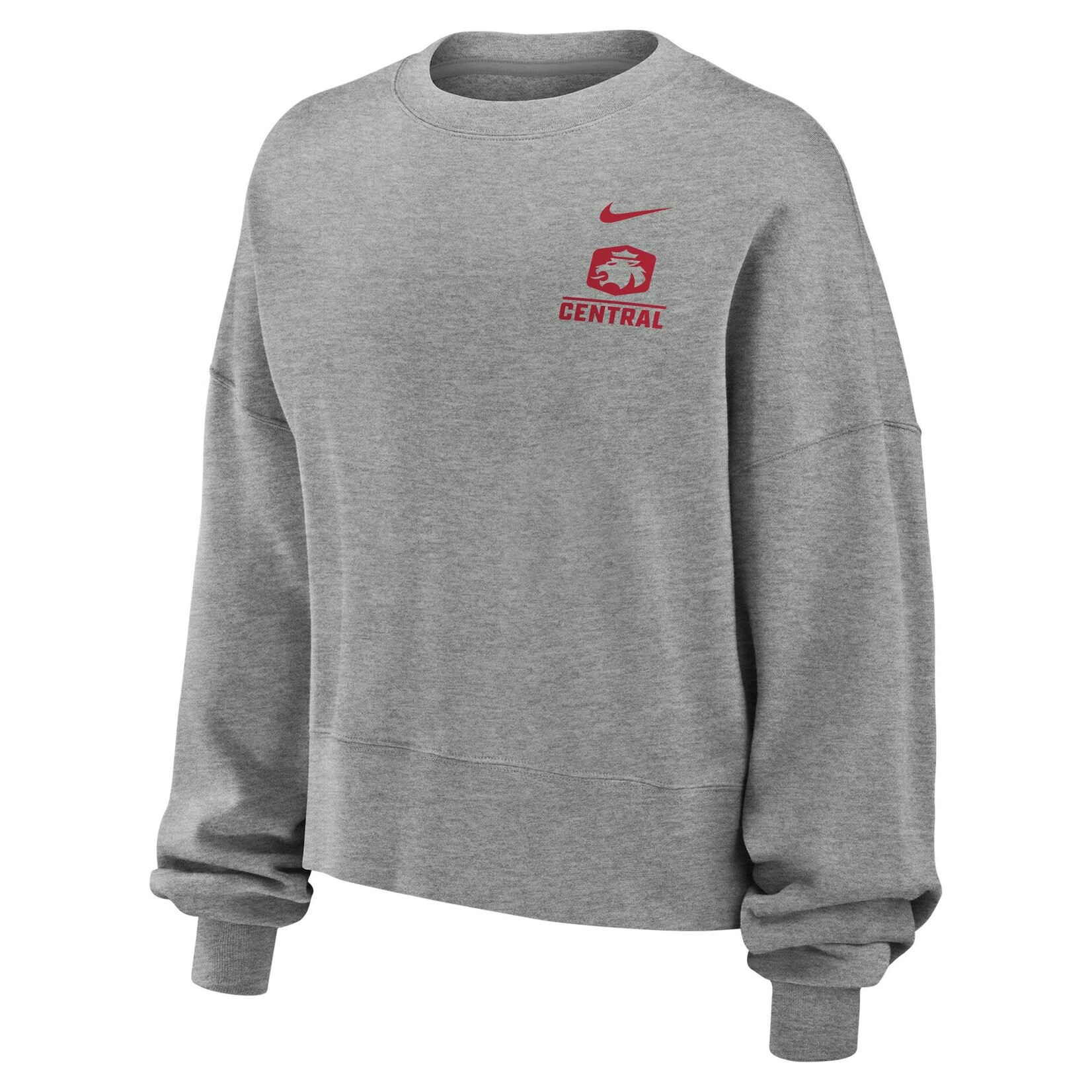 Nike Nike Women's Lion Logo Central Crew Heather Gray
