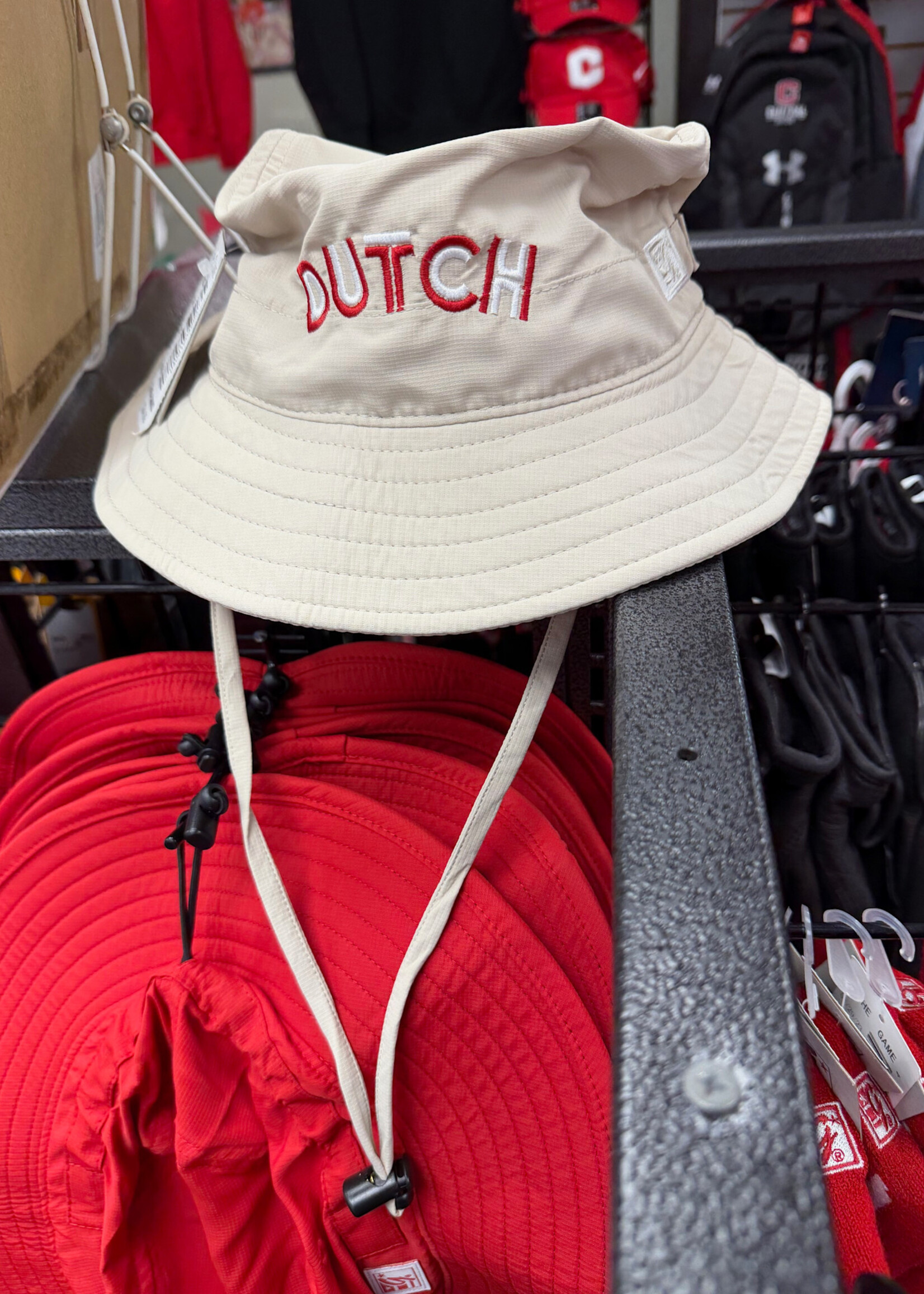 The Game The Game Boonie Hat Beige with Embroidery