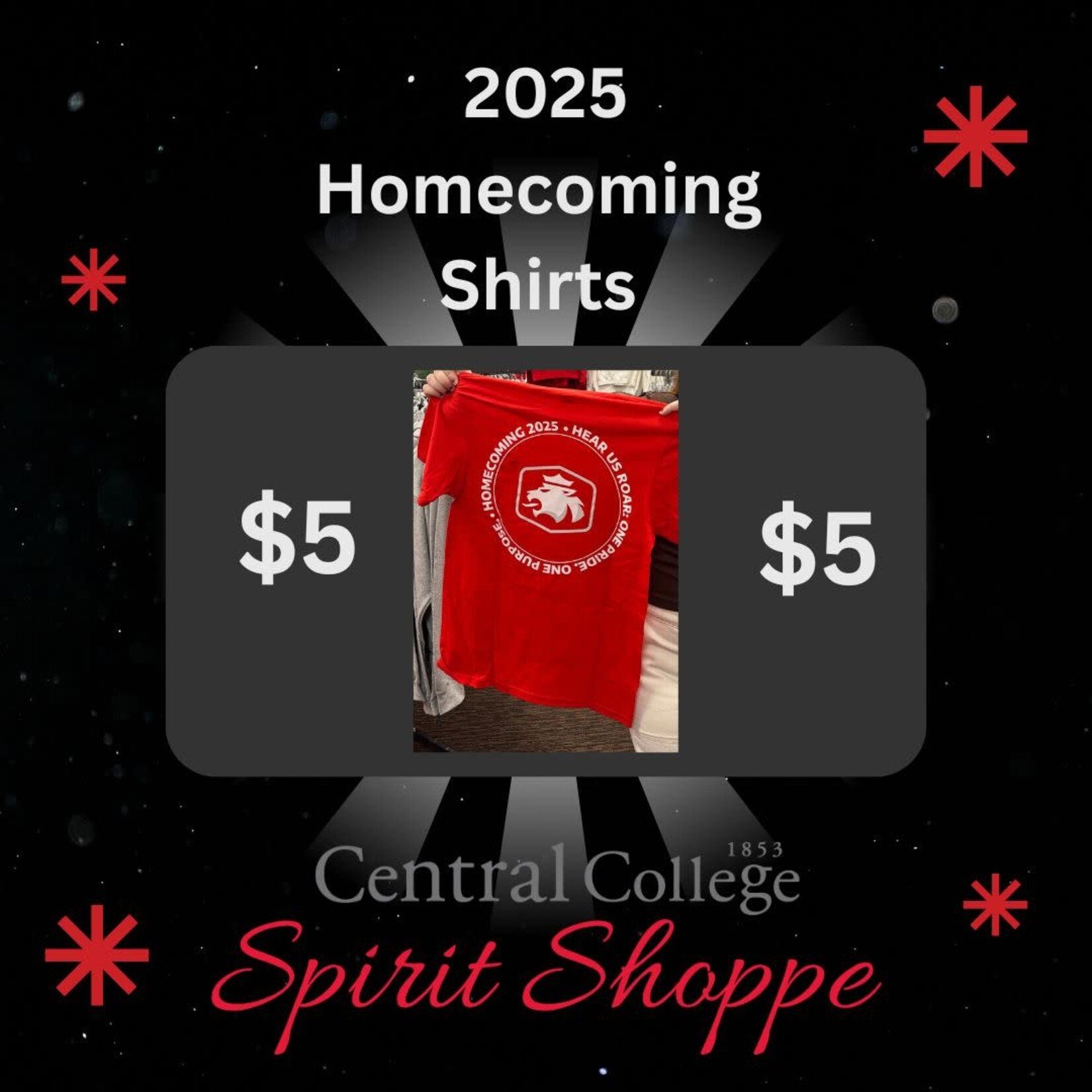 Homecoming 2025 Tee (Please enter Size in Customer Notes at Checkout)