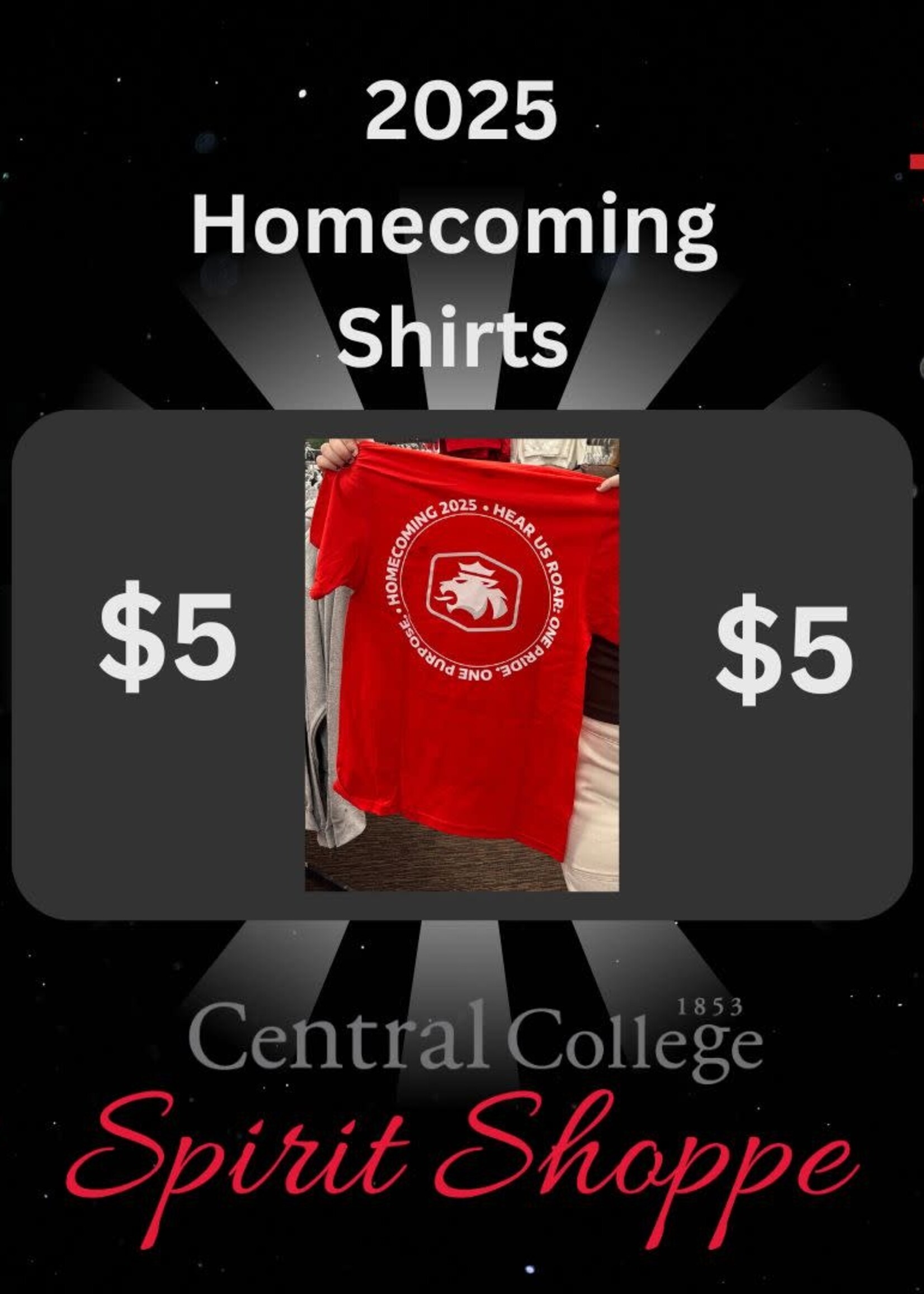 Homecoming 2025 Tee (Please enter Size in Customer Notes at Checkout)