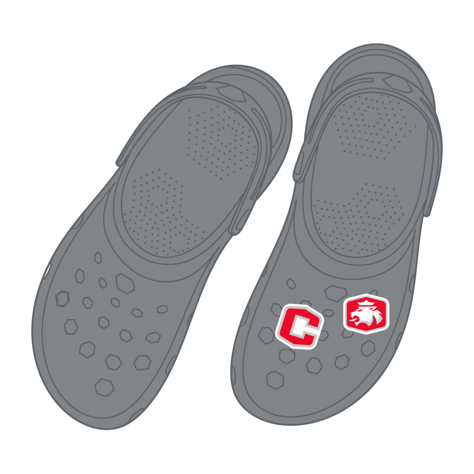 Jardine 2 pk Rubber Clog Charms