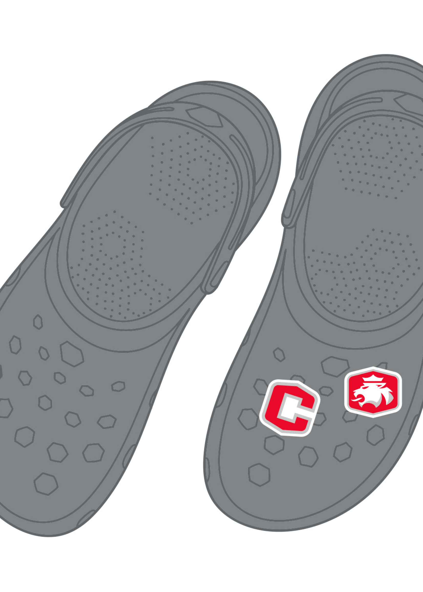 Jardine 2 pk Rubber Clog Charms