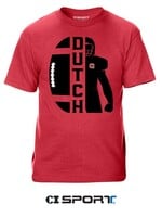 CI SPORT CI Sport Split Dutch Football Red SS Tee
