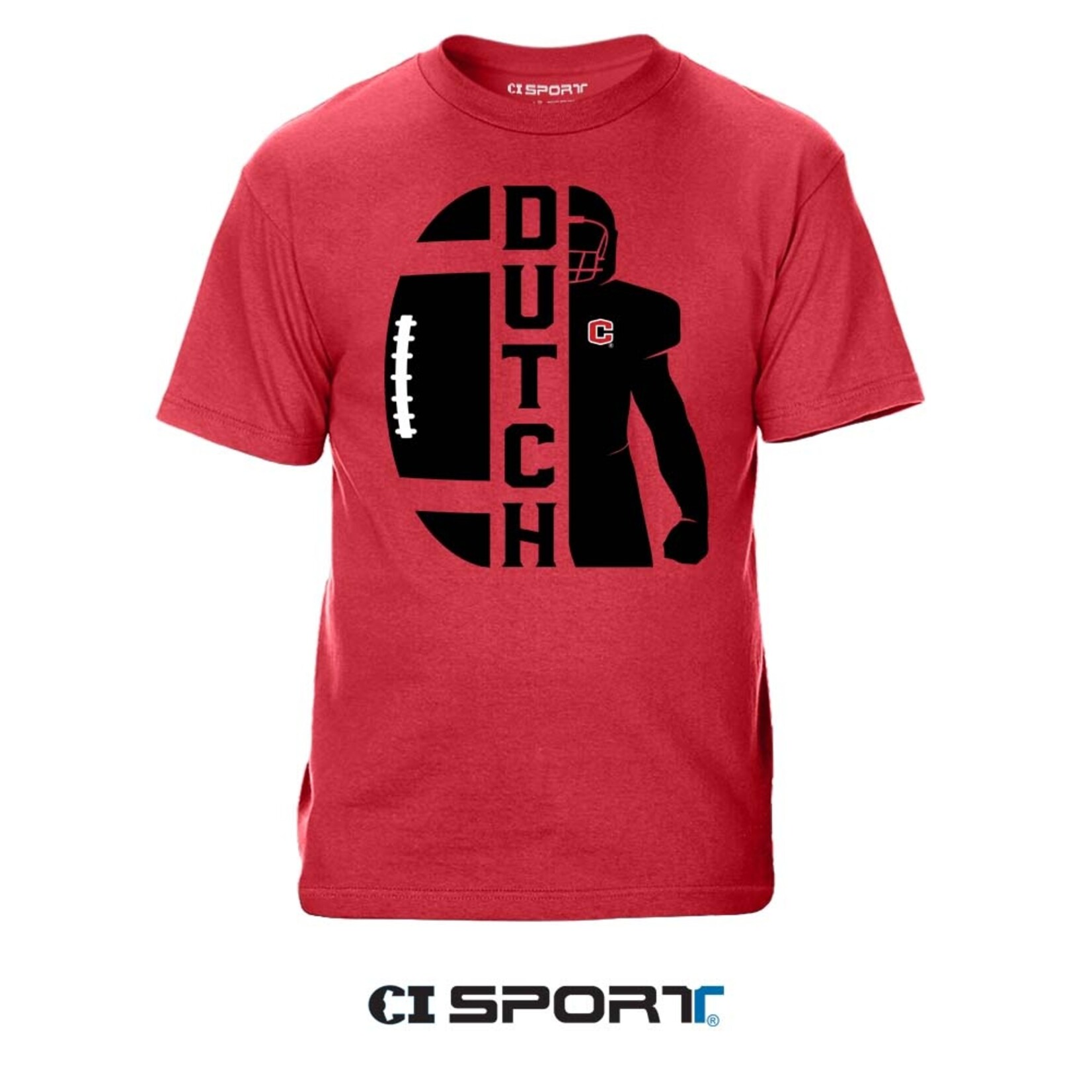 CI SPORT CI Sport Split Dutch Football Red SS Tee