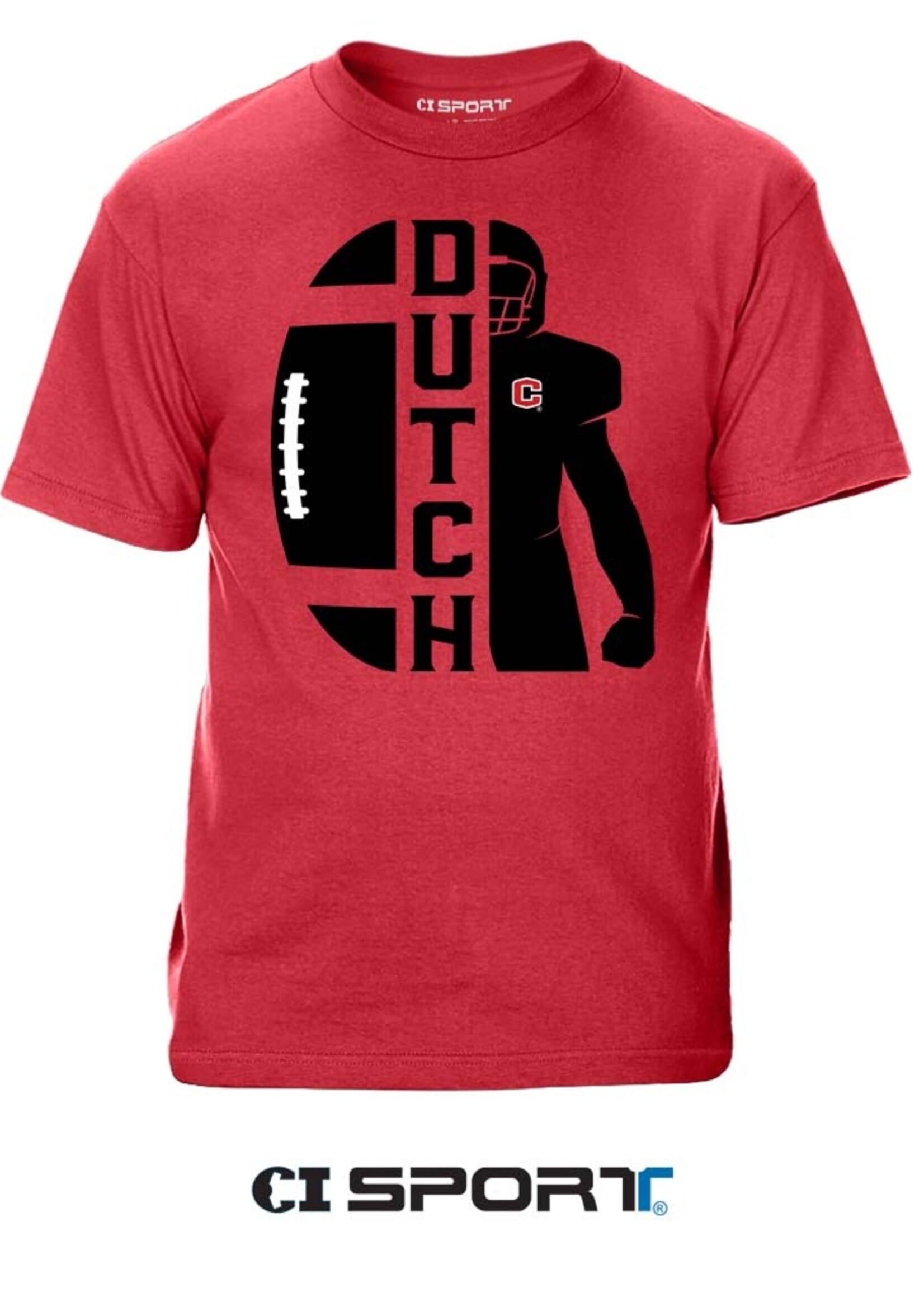 CI SPORT CI Sport Split Dutch Football Red SS Tee