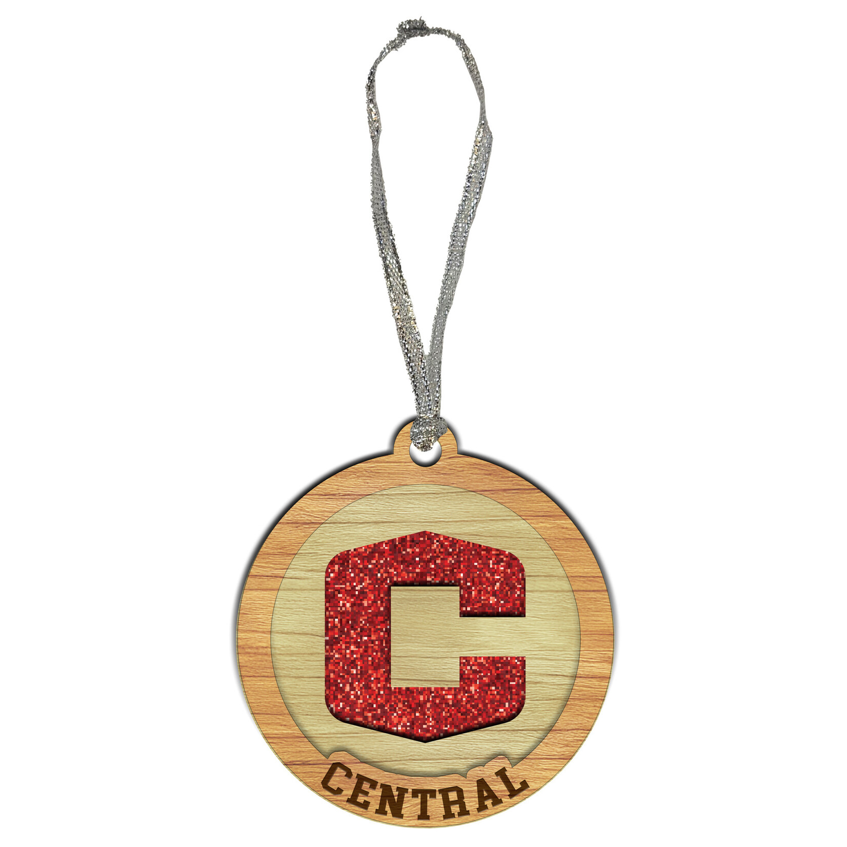 SPIRIT PRODUCTS Spirit Woodland Laser Engraved "C" glitter ornament