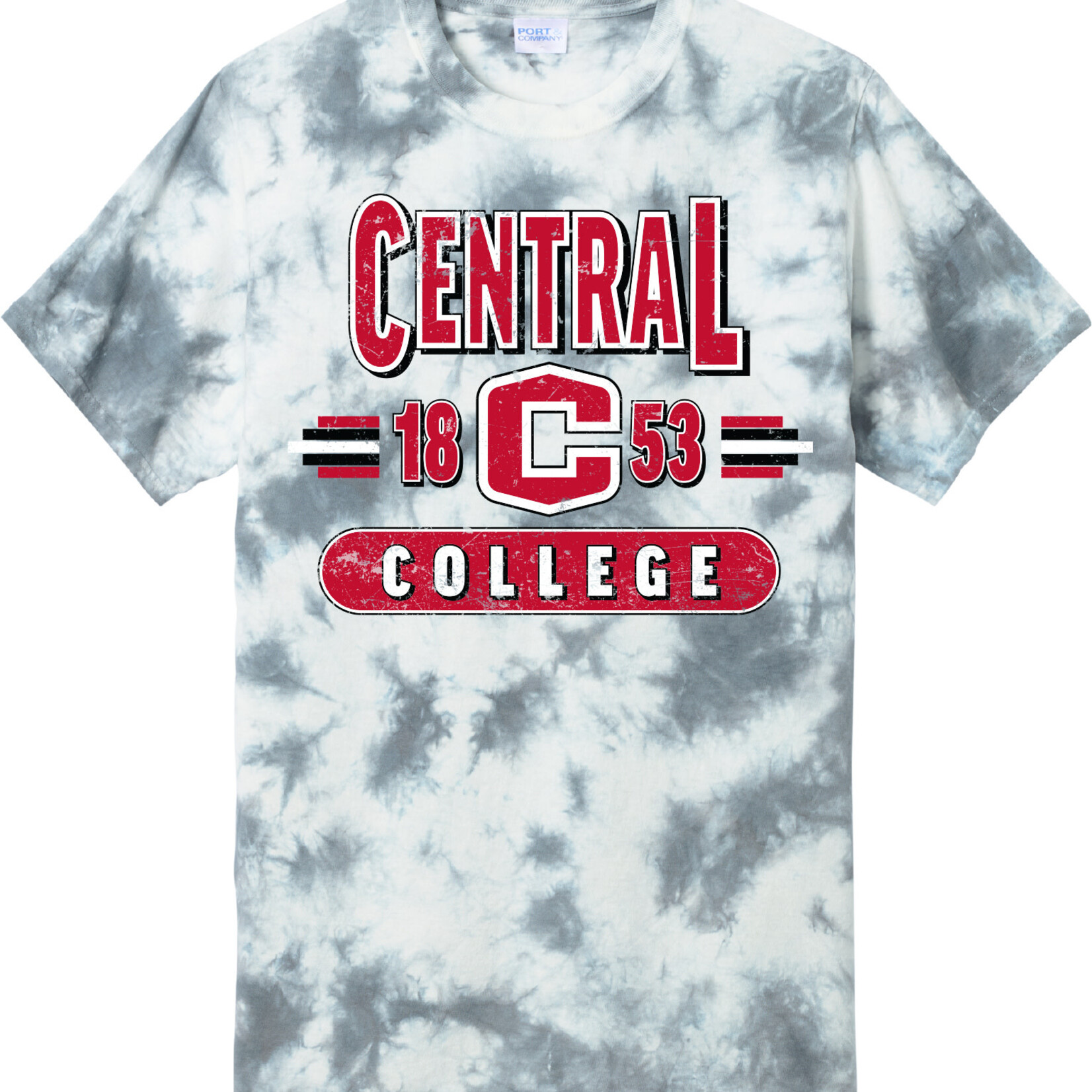 College House College House Tye Dye Tee Grey