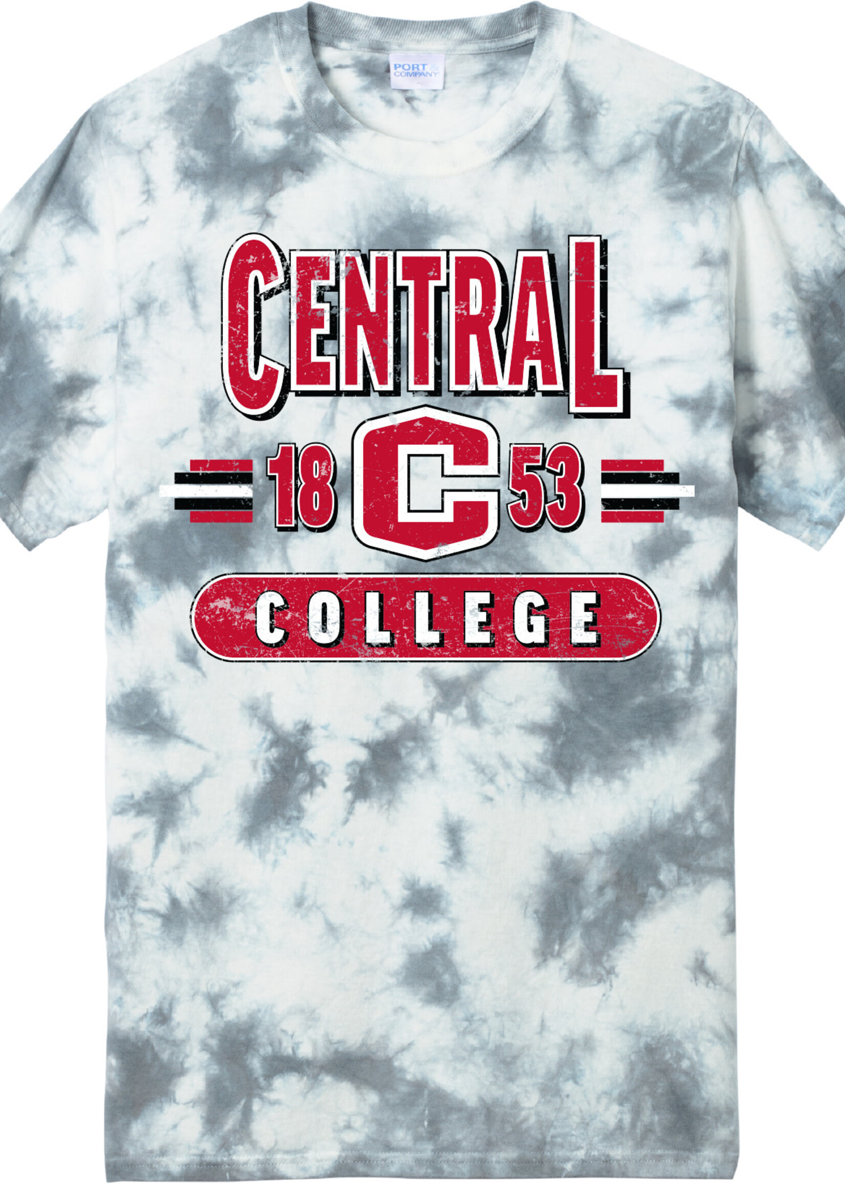 College House College House Tye Dye Tee Grey