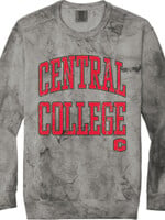 College House College House Tye Dye Crewneck Sweater Smoke