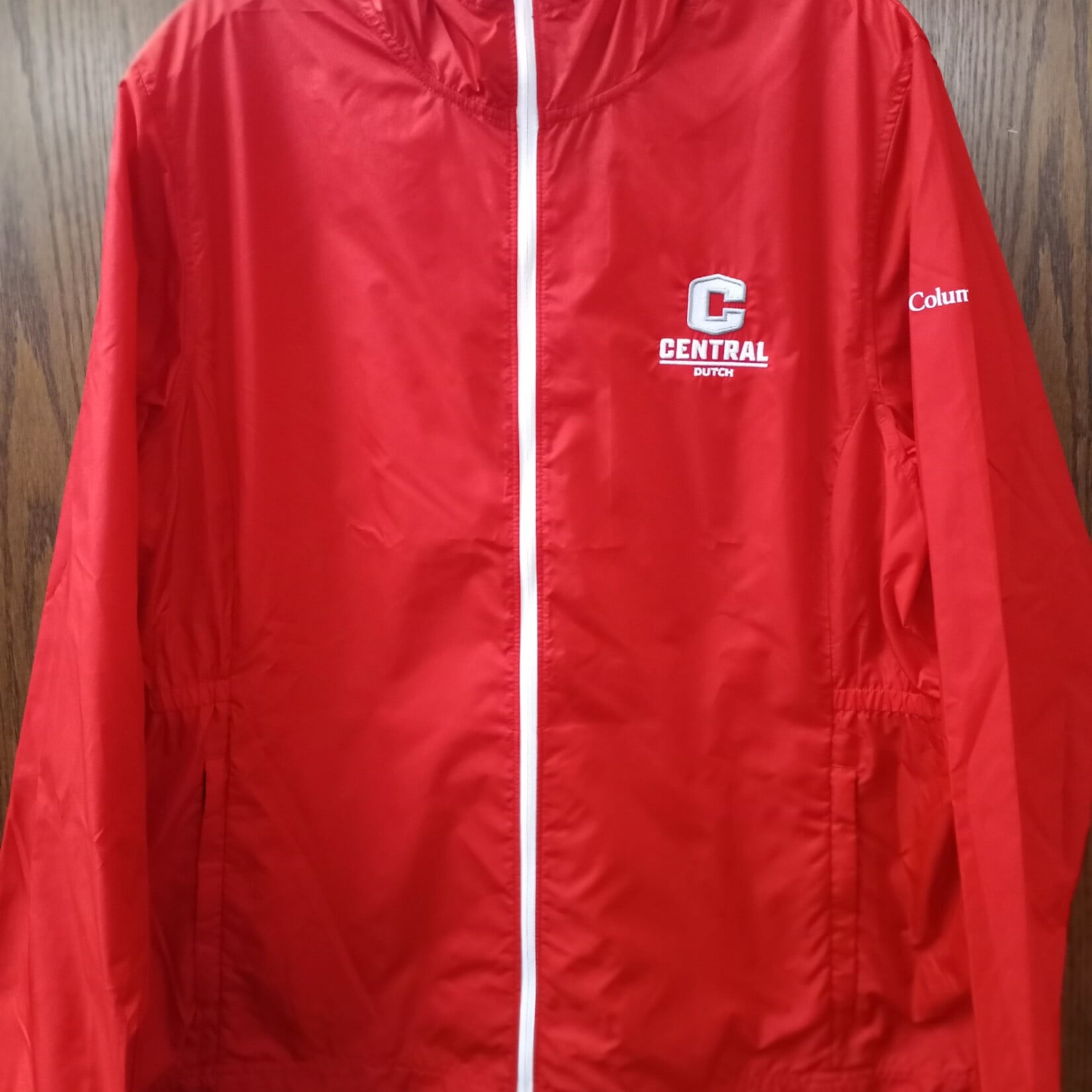 Columbia Columbia Prodigy Full Zip Central Windbreaker ( Unisex and Womens )