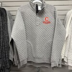 New Agenda Perrin Grey Quilted Snap Fleece