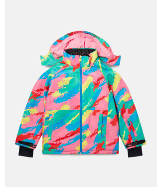 ☆Stella McCartney☆ レインボーボーダー パファージャケット Stella McCartneyのベビー｜マルチカラー Rainbow ボーダー