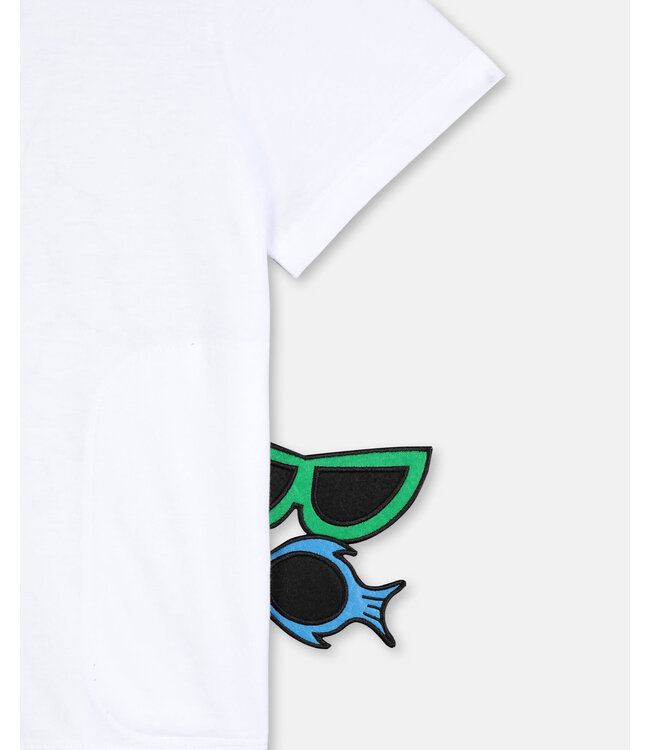 Stella McCartney Cotton T-Shirt with Badges