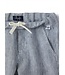 Il Gufo Il Gufo-ss21 BLUE AND WHITE STRIPED LINEN TROUSERS
