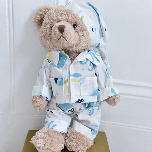 Powell Craft-ss21 Teddy Bear With Deep Sea Pyjamas And Nightcap - 4 Pack  (#TD/DS) - igloobaby