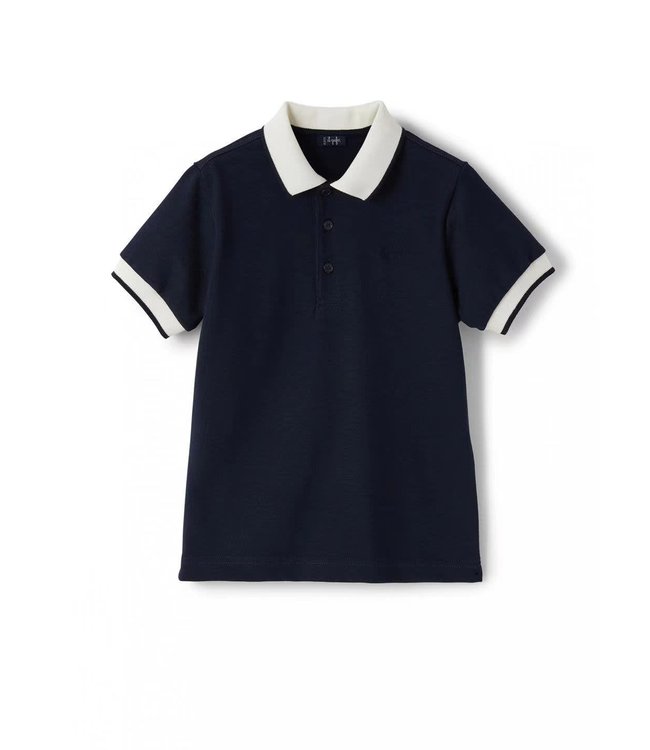 Il Gufo Il Gufo-ss21 Boys Blue Cotton Polo Shirt