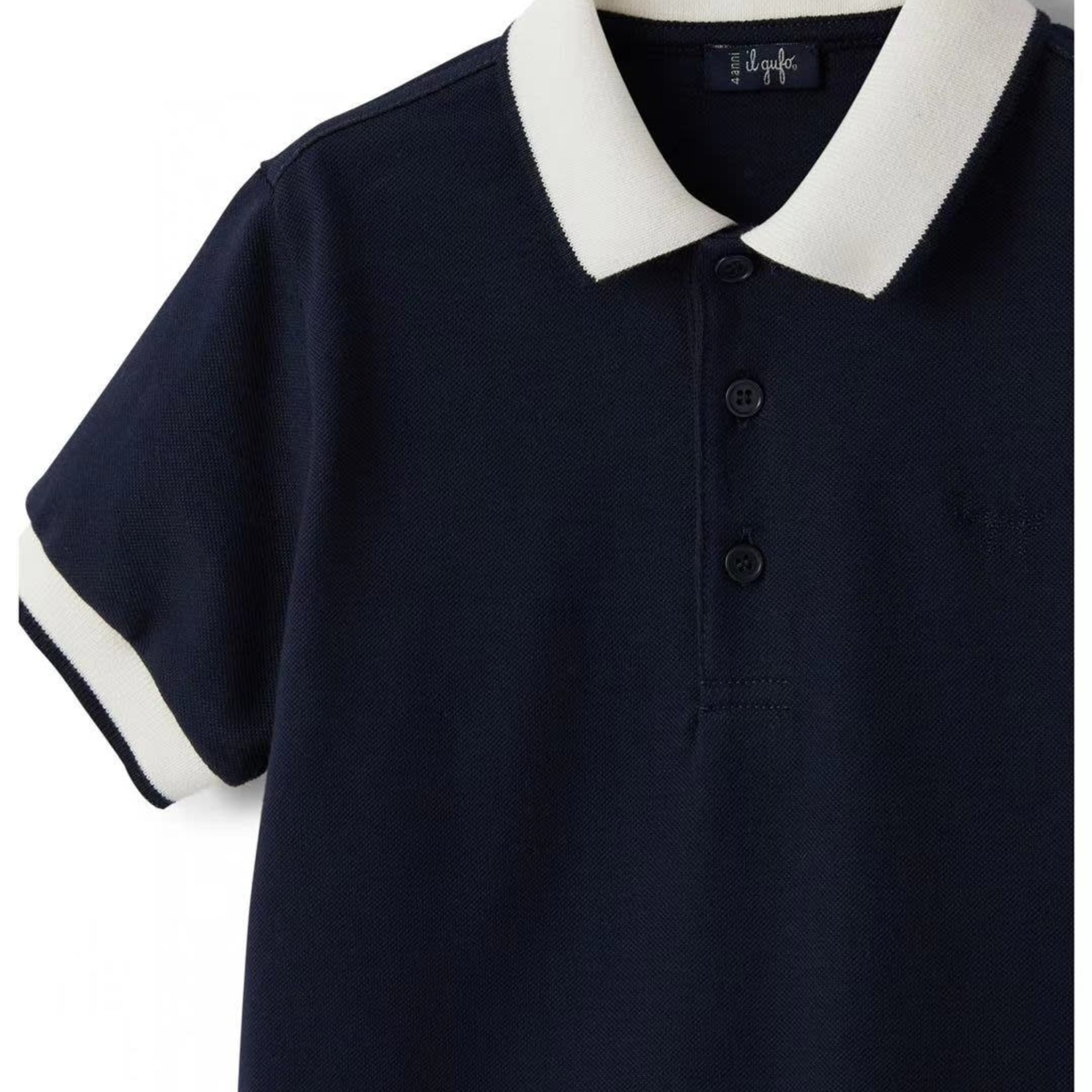 Il Gufo Il Gufo-ss21 Boys Blue Cotton Polo Shirt
