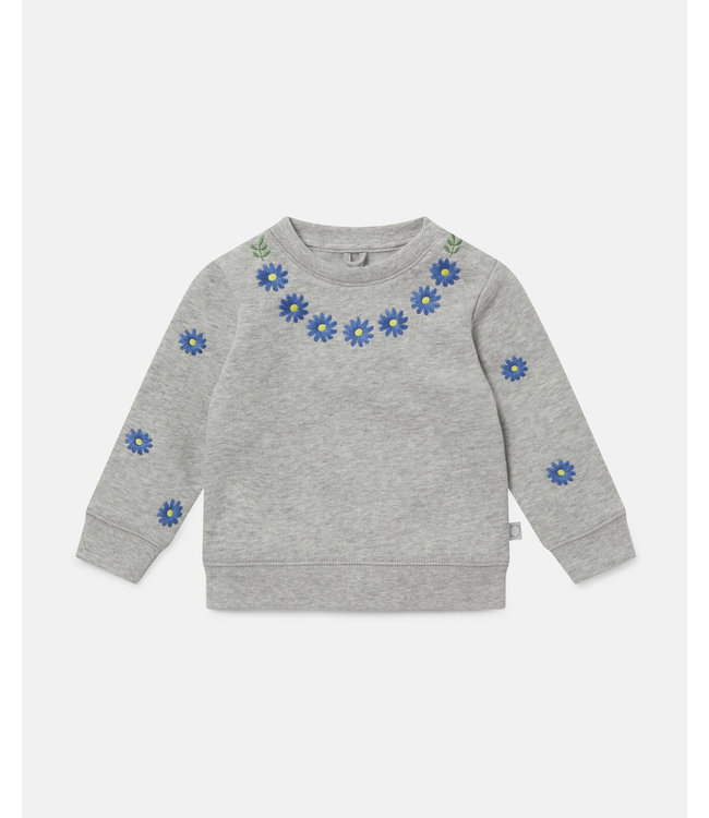 Stella McCartney Stella Mccartney-SS21 602594 SQJE8 Embroidered Daisies Fleece Sweatshirt