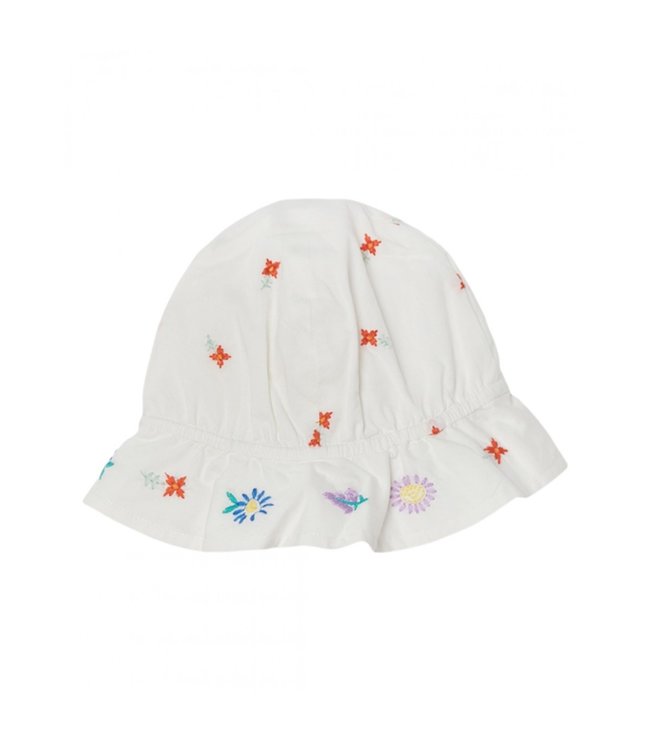 Stella McCartney Stella Mccartney-SS21 602558 Embroidered Flowers Cotton Hat