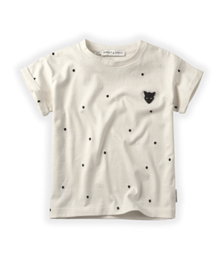 Sproet & Sprout Sproet & Sprout-ss21 SS-025 T-shirt print Dots Basic 100% GOTS ORG CO