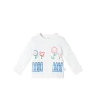 Stella McCartney Stella-AW21 Baby Girl Embroidered Garden Fleece Sweatshirt   602594 SRJ40