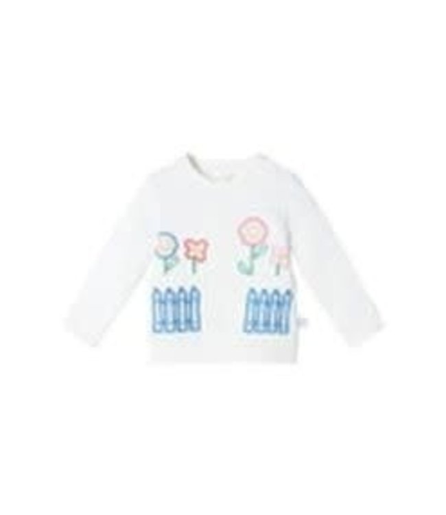 Stella McCartney Stella-AW21 Baby Girl Sweatshirt With Flower Emb   602594 SRJ40