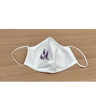 Powell Craft POWELL CRAFT-AW20 LAVEBDER ENBROIDERED FACE MASK