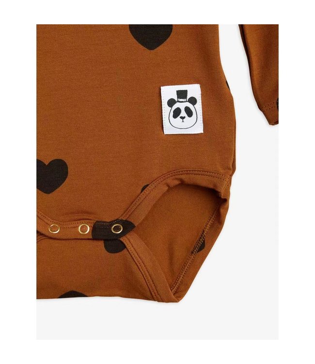 Mini Rodini Mini Rodini - BASIC HEARTS LONG SLEEVE BODY
