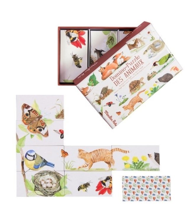 Moulin Roty Moulin Roty - Le Jardinier - Animals Domino Puzzle