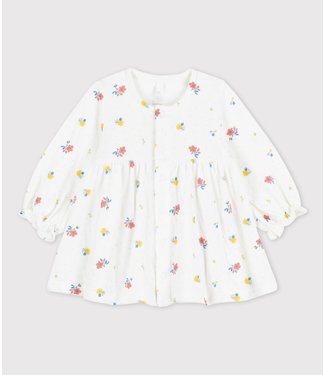 Petit Bateau Petit Bateau - BABIES' ORGANIC TUBE KNIT FLORAL PRINT DRESS