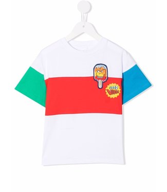 Stella McCartney Stella McCartney - Kids colour-block embroidered patch T-shirt