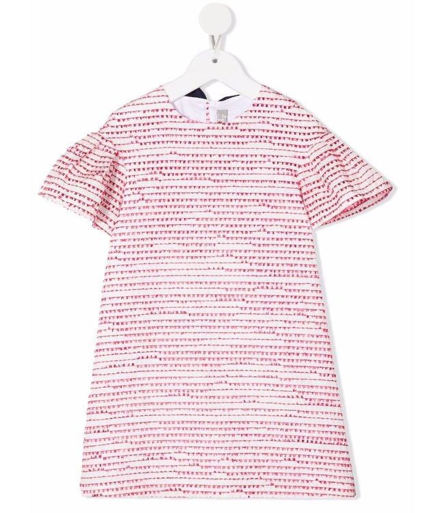 Il Gufo IL GUFO - textured stripe shift dress