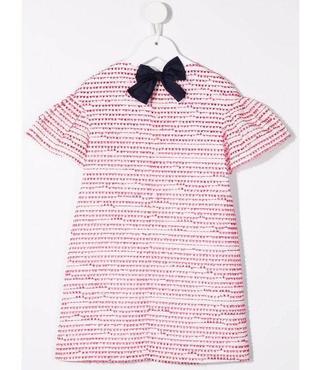 Il Gufo IL GUFO - textured stripe shift dress