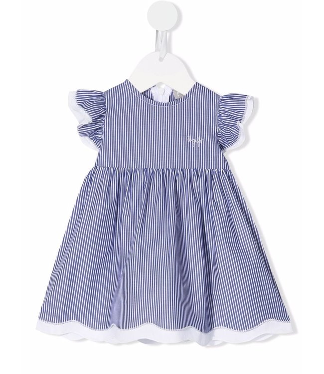 Il Gufo IL GUFO - striped ruffle dress