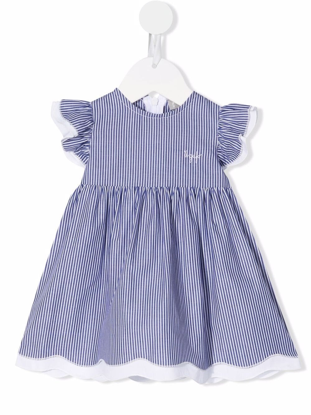 IL GUFO - striped ruffle dress - igloobaby