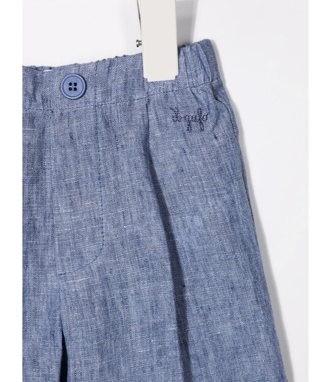 Il Gufo IL GUFO - striped linen shorts