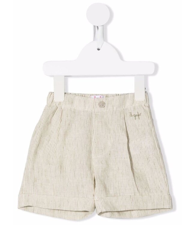 Il Gufo IL GUFO - striped linen shorts