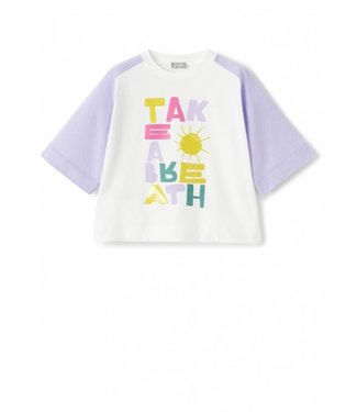 Il Gufo IL GUFO - Girl Shirt W/”Take a breath” Graphic