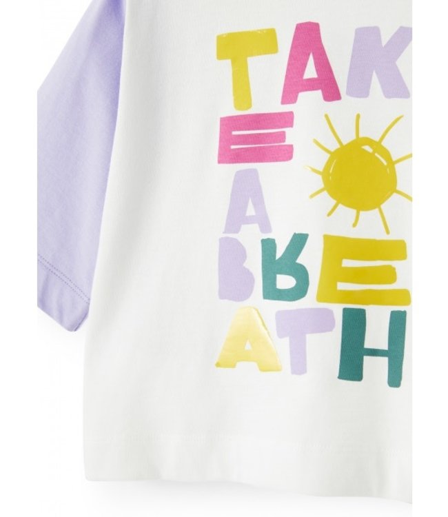 Il Gufo IL GUFO - Girl Shirt W/”Take a breath” Graphic