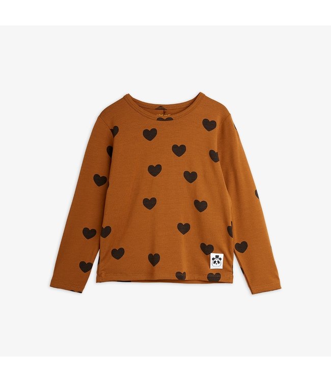 Mini Rodini Mini Rodini - BASIC HEARTS LONG SLEEVE T-SHIRT