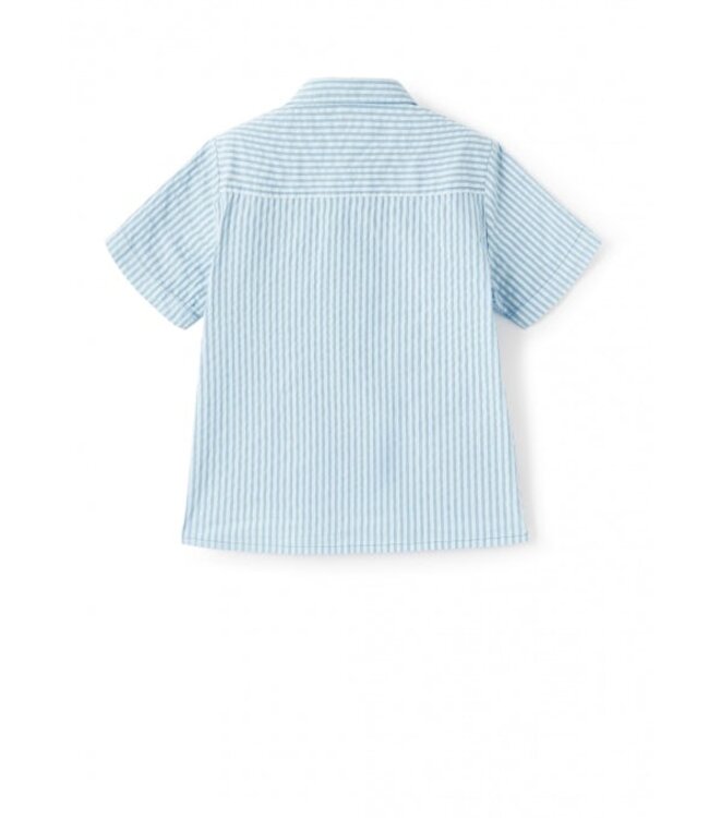 Il Gufo IL GUFO - BOY BOTTON DOWN STRIP POLO W/ POCKET