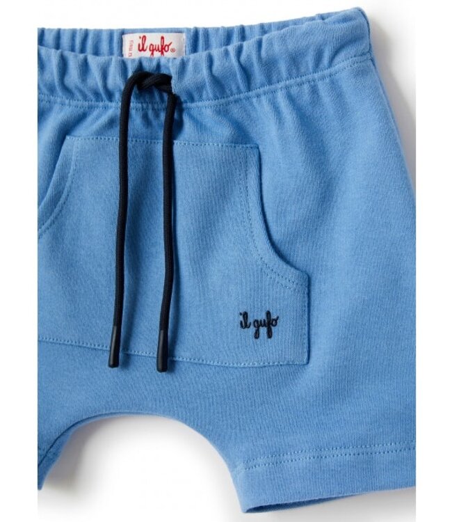 Il Gufo IL GUFO - BABYBOY SWEAT SHORTS WITH EMBROIDED LOGO
