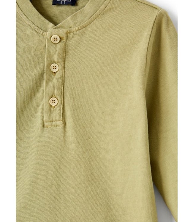 Il Gufo IL GUFO - BOY LONGSLEEVE TSHIRT W/ 3 BUTTONS