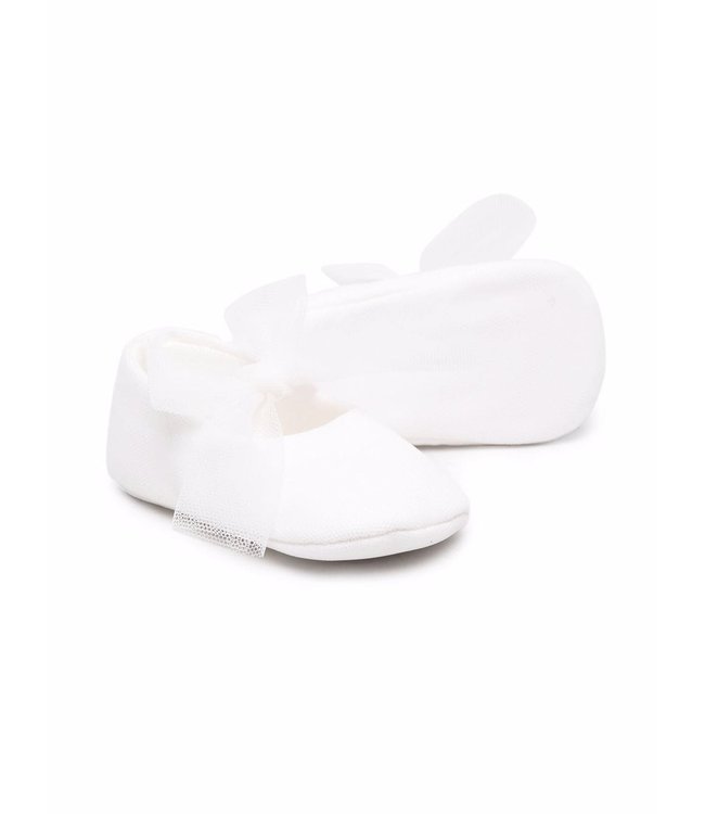 Il Gufo IL GUFO - tulle bow-detail ballerina shoes