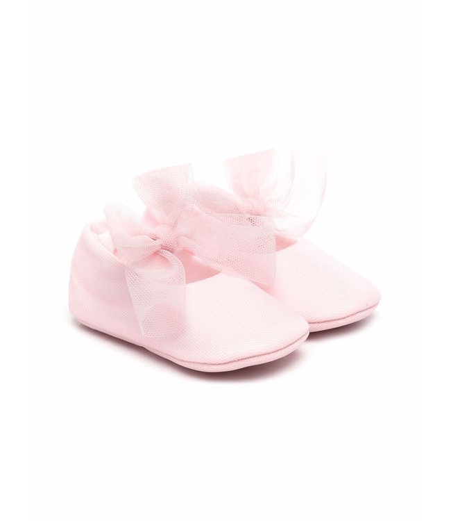 Il Gufo IL GUFO - tulle bow-detail ballerina shoes