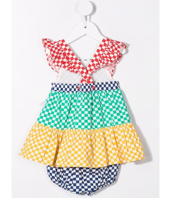 Stella McCartney Stella McCartney - checkerboard print dress set