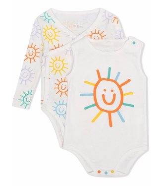 Stella McCartney Stella McCartney - sun-print cotton babygrow set