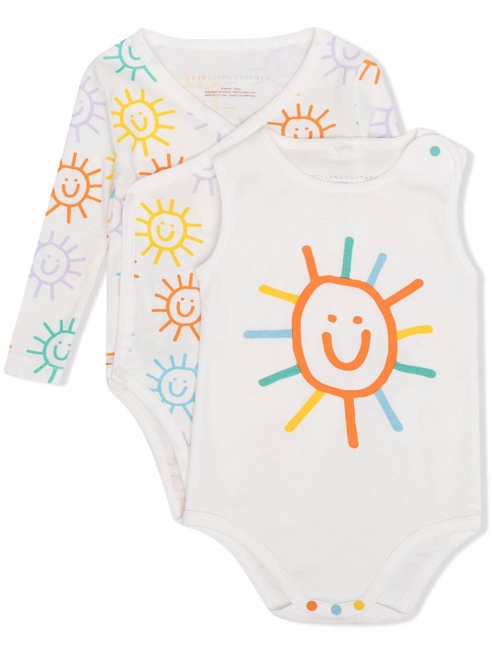 Stella McCartney sun-print cotton babygrow set igloobaby