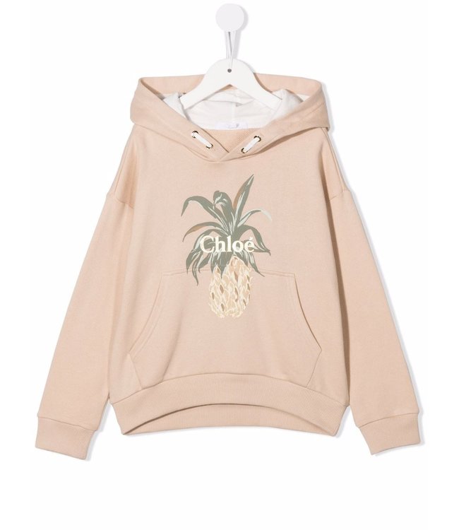 Chloe Chloe - logo pineapple-print relaxed hoodie