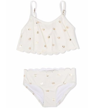 Chloe Chloe - logo-print scallop bikini set